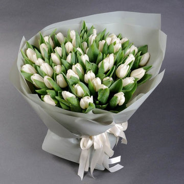 White Tulips Bouquet